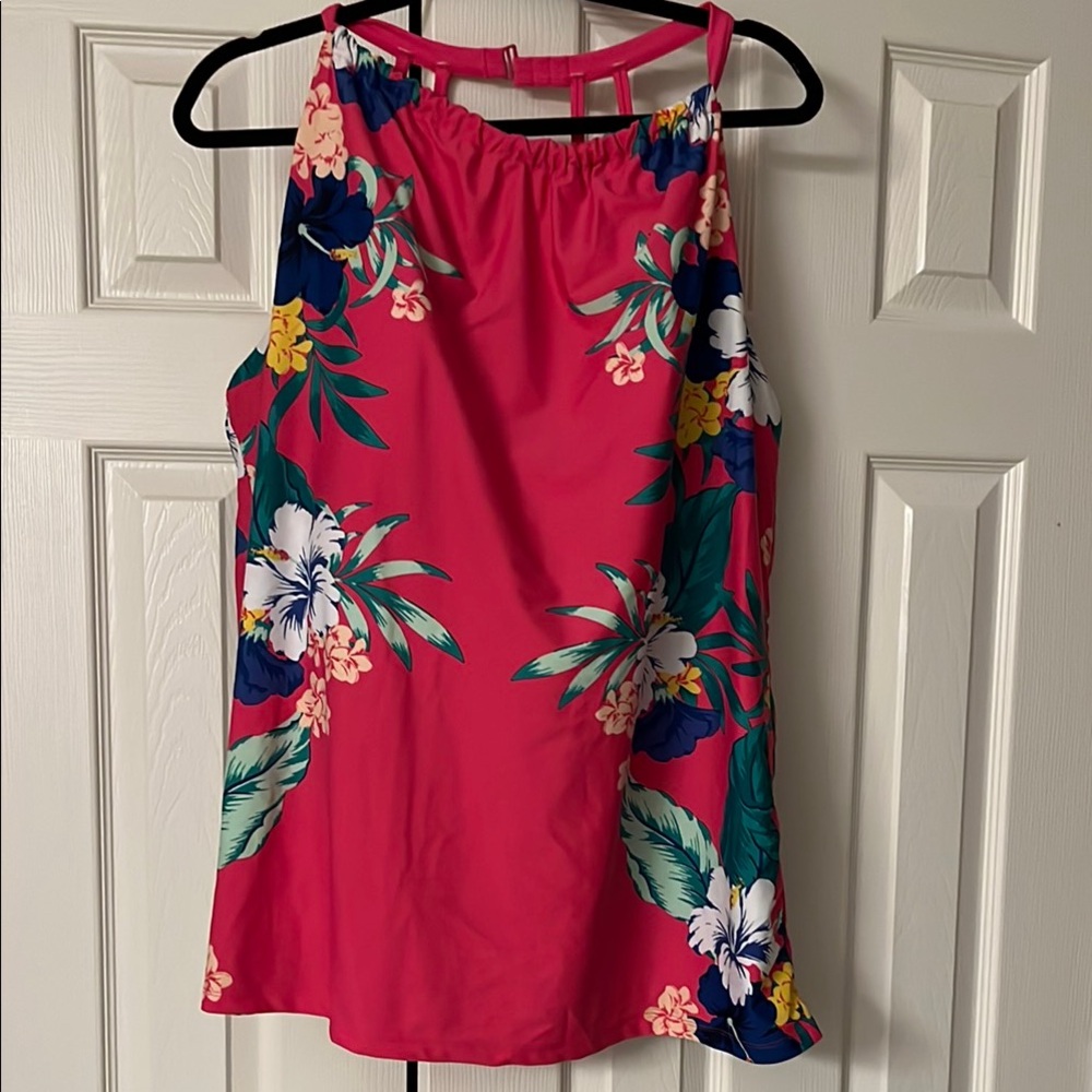 Lane Bryant Pink Sleeveless Swim Tank Top size 28